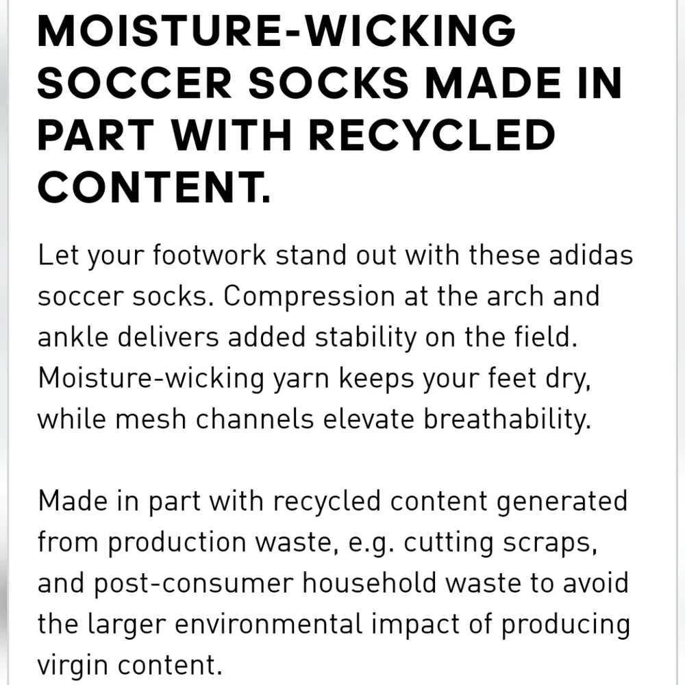 NWT Unisex Adidas Soccer Team Speed  OTC Socks - Picture 7 of 10